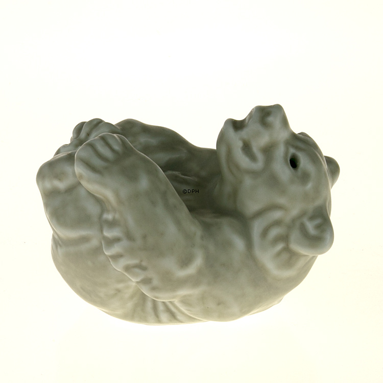 Weißes Steingut Eisbärjunges Figur, Royal Copenhagen Nr. 22745