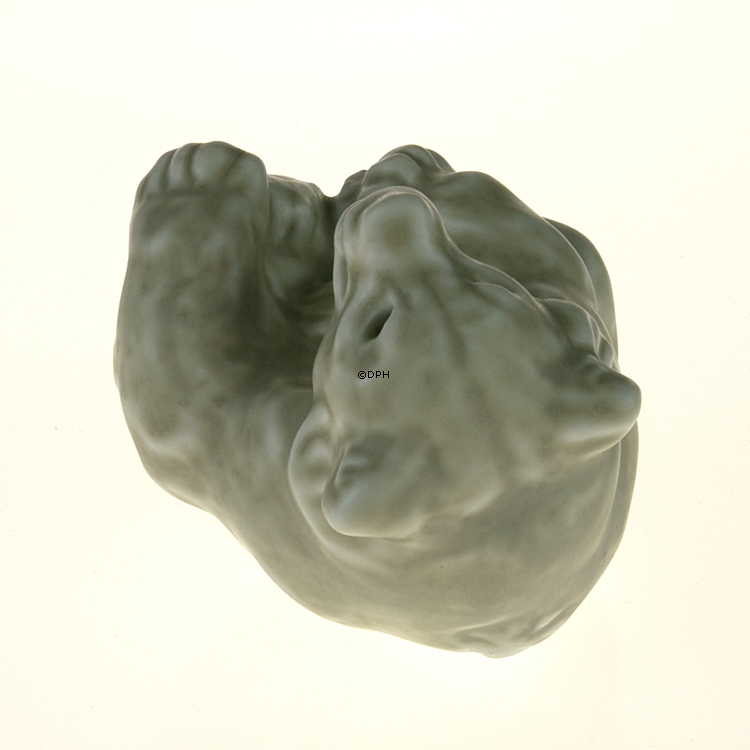 Weißes Steingut Eisbärjunges Figur, Royal Copenhagen Nr. 22745