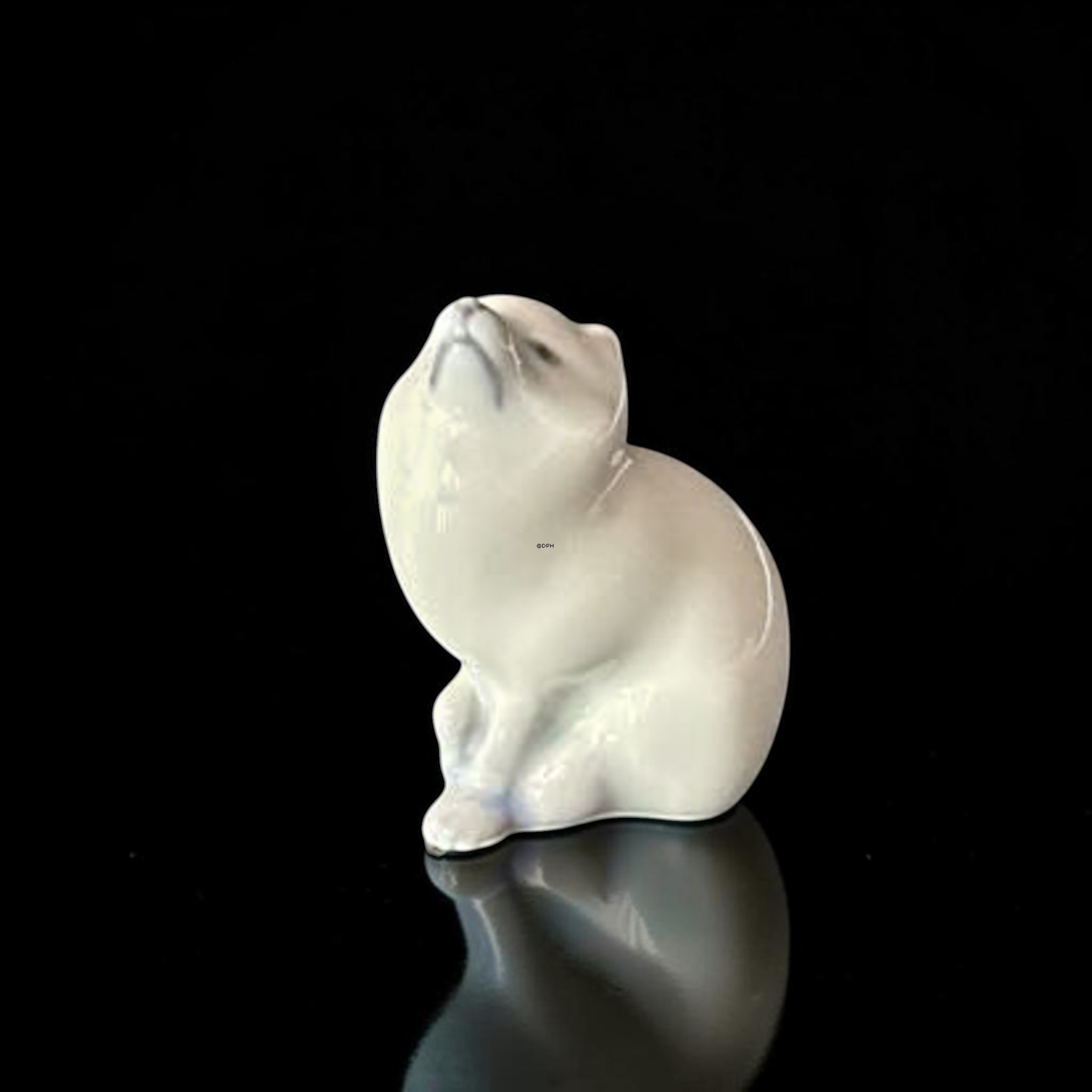 Zwei Polarfuchswelpen, Royal Copenhagen Figur Nr. 445