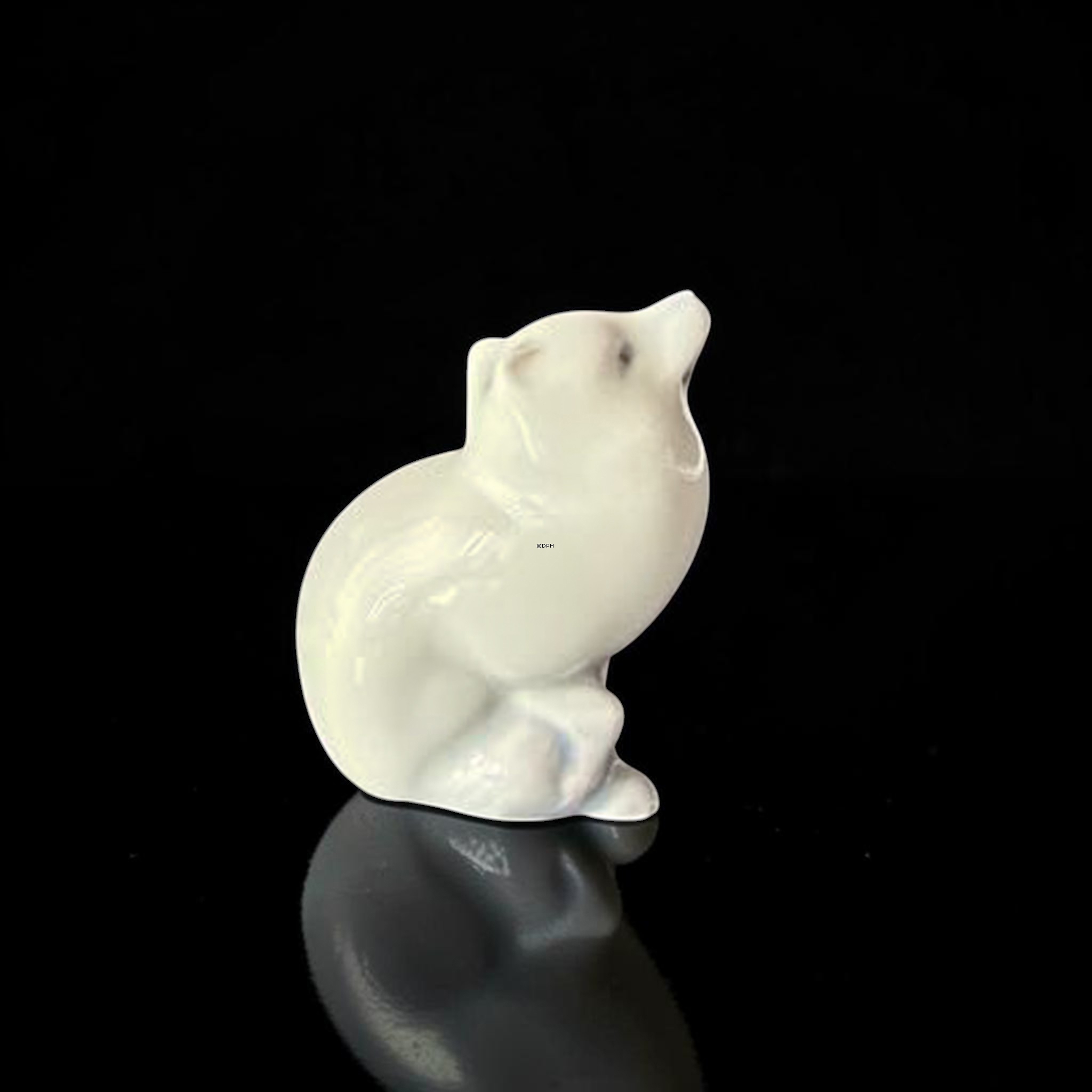 Zwei Polarfuchswelpen, Royal Copenhagen Figur Nr. 445