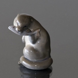Otter mit Fisch, Royal Copenhagen Figur Nr. 2333
