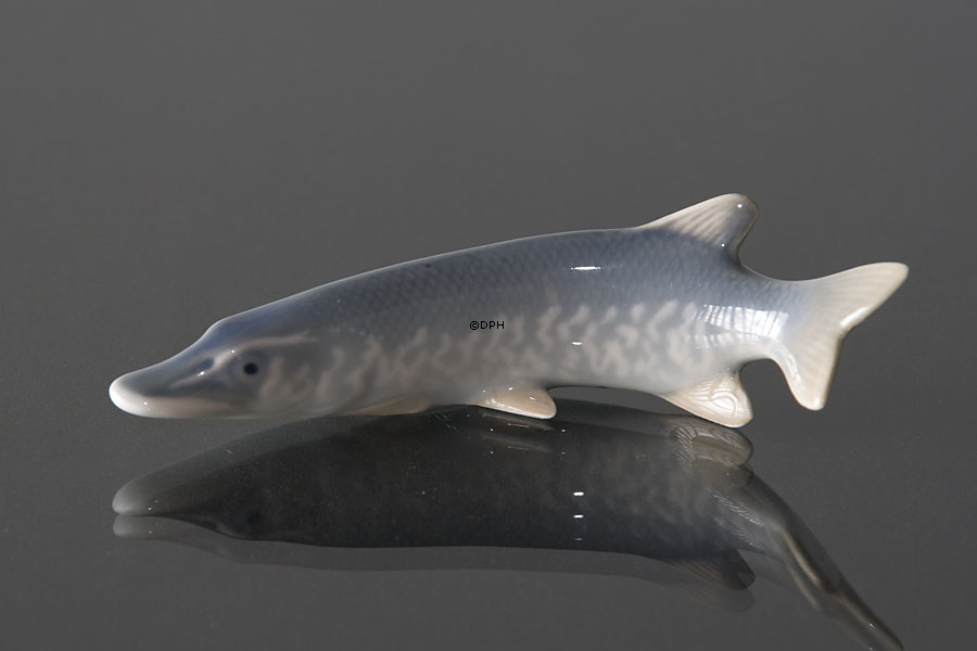 Hecht, Royal Copenhagen Fischfigur Nr. 2427