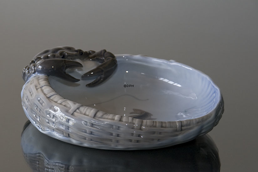 Schale mit Krabben zum Servieren von Meeresfrüchten, Royal Copenhagen Nr. 2465