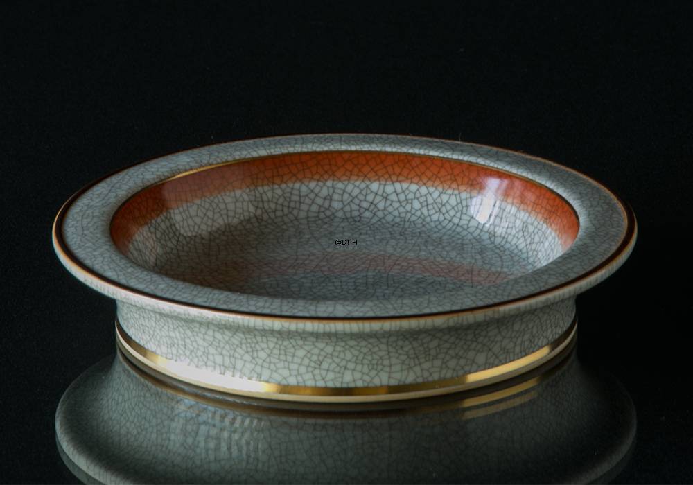 Orange Schale Craquele, Royal Copenhagen Nr. 259-2716