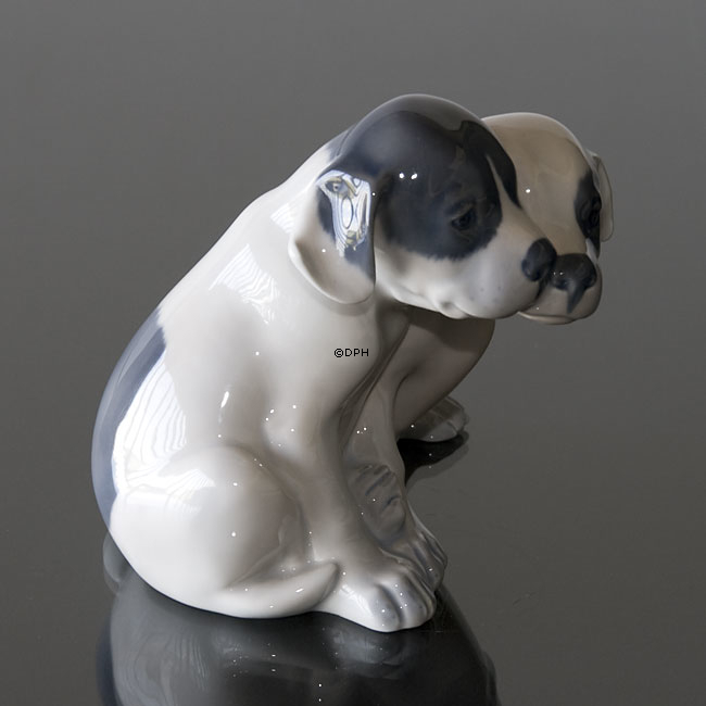 Glatthaariger Terrier, Royal Copenhagen Hundefigur, nr. 260