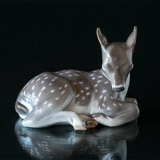 Kitz, gross, mit dem Kopf nach unten, Royal Copenhagen Figur Nr. 2649