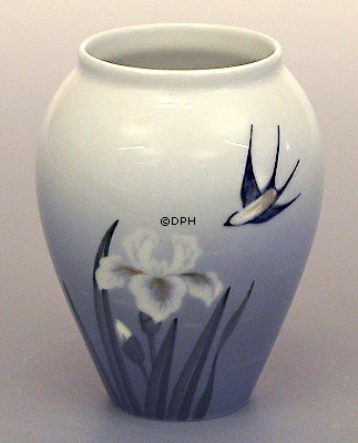 Vase mit Sperling, Royal Copenhagen Nr. 2676-271