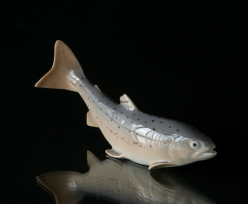 Regenbogenforelle, Royal Copenhagen Figur Nr. 136 oder 2676