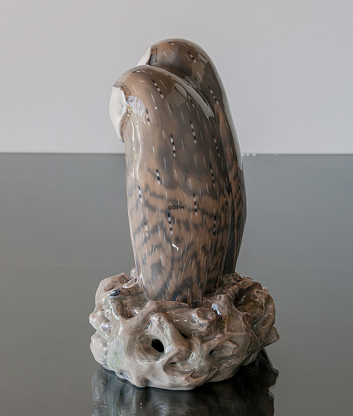 Paar Eulen, Royal Copenhagen Vogelfigur Nr. 283