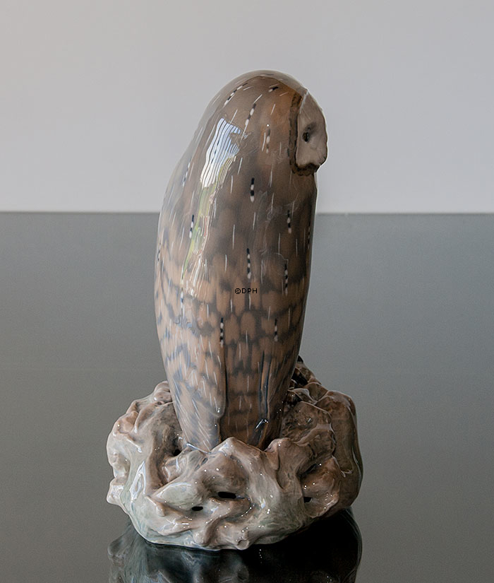 Paar Eulen, Royal Copenhagen Vogelfigur Nr. 283