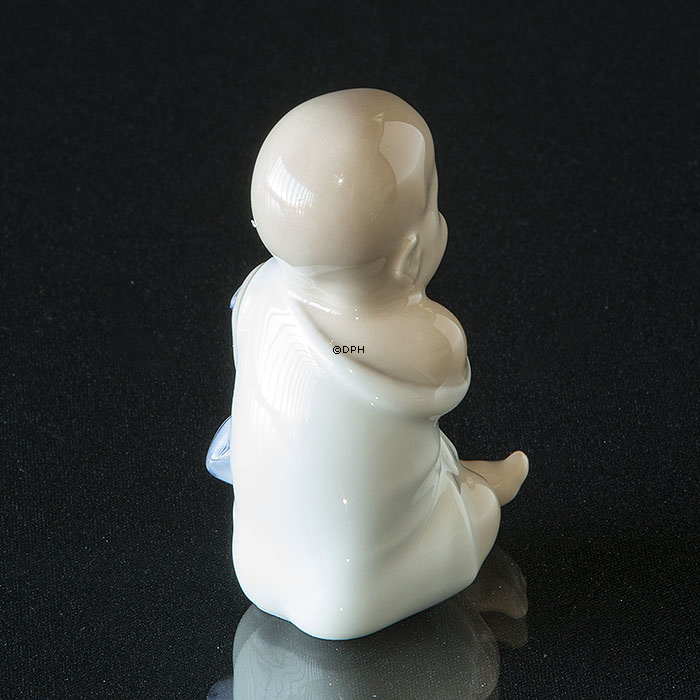 Baby mit Blumen, Frühling, Royal Copenhagen Figur Nr. 2856