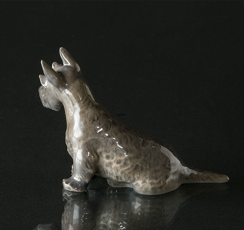 Scottish Terrier 8cm, Royal Copenhagen Hundefigur Nr. 3162
