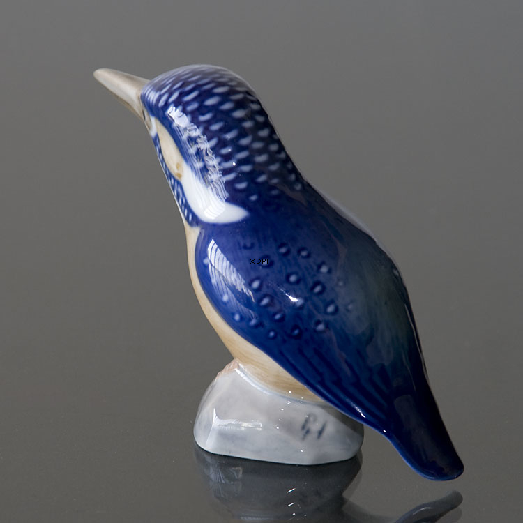 Eisvogel schaut geradeaus, Royal Copenhagen Vogelfigur Nr. 3234