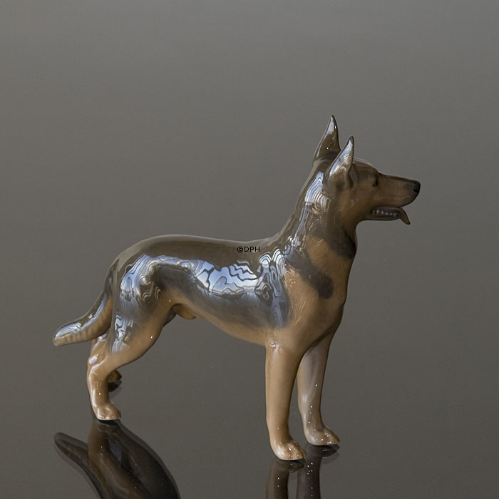 Deutscher Schäferhund, Royal Copenhagen Hund Figur no. 3261