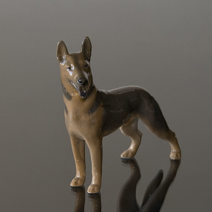 Deutscher Schäferhund, Royal Copenhagen Hund Figur no. 3261