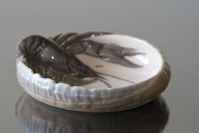 Schale mit Krebsen zum Servieren von Meeresfrüchten, Royal Copenhagen Nr. 314 oder 3277
