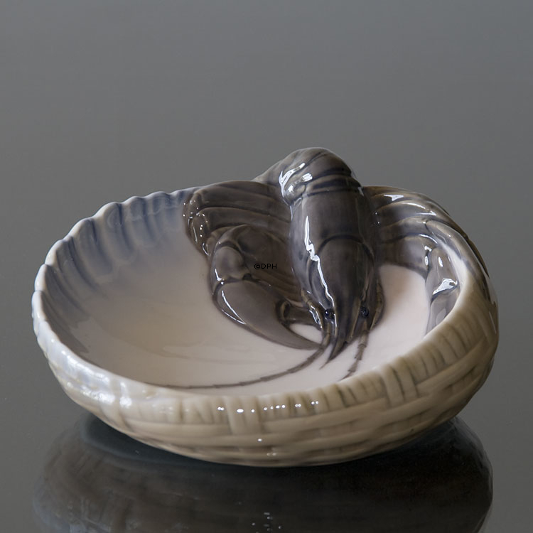 Schale mit Krebsen zum Servieren von Meeresfrüchten, Royal Copenhagen Nr. 314 oder 3277