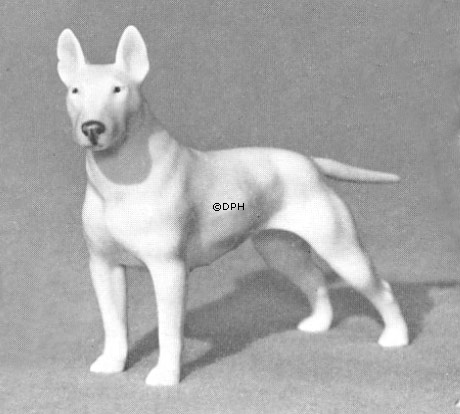 Bullterrier, Royal Copenhagen Hund Figur Nr. 3280