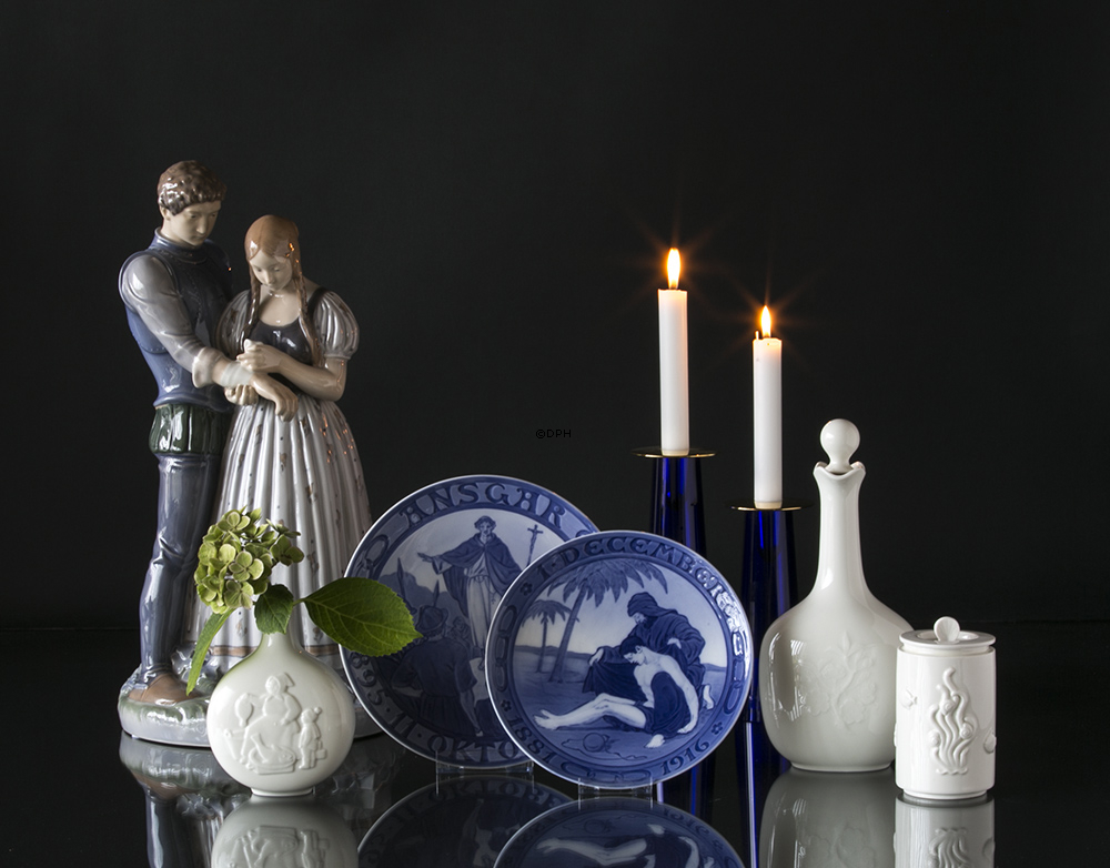 Krug mit Deckel und Fischmotiv Royal Copenhagen Nr. 3287