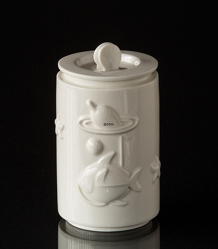 Krug mit Deckel und Fischmotiv Royal Copenhagen Nr. 3287