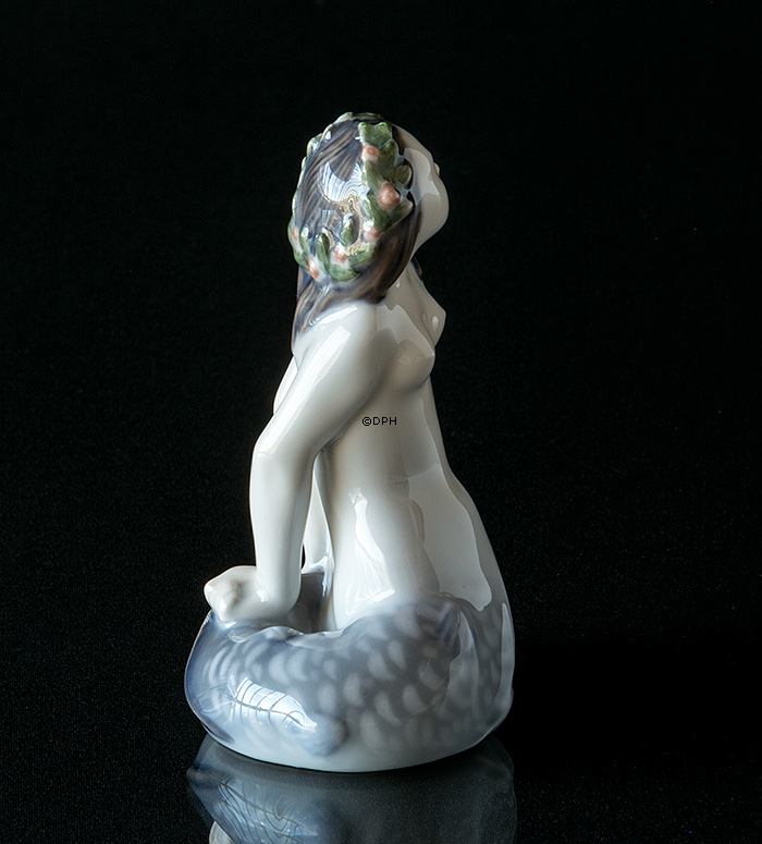 Die kleine Meerjungfrau schaut nach oben, Royal Copenhagen Figur Nr. 3321