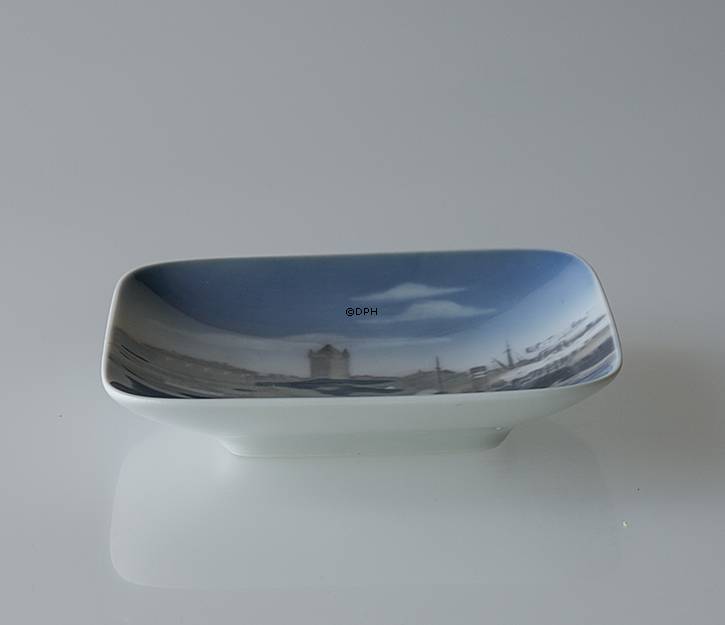 Schale mit Esbjerg Hafen das Tor nach Gro&#xDF;britannien, Royal Copenhagen Nr. 3357