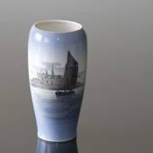 Vase mit dem Schloss von Kronborg, Royal Copenhagen Nr. 3430