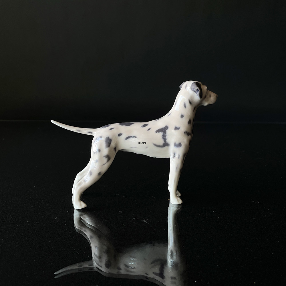 Dalmatiner, Royal Copenhagen Hund Figur Nr. 3501 (HINWEIS: mit Fehlern, Schwanz angeklebt)