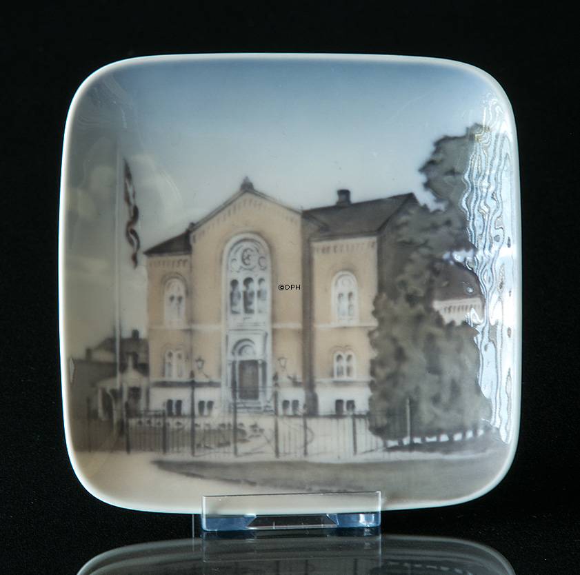 Schale mit Freimaurerloge Odense, Royal Copenhagen Nr. 3502