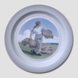 Schale mit erntender Frau, Royal Copenhagen Nr. 3615