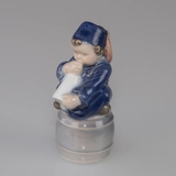 Junge mit Horn, kleiner Hornist, Royal Copenhagen Figur Nr. 3689