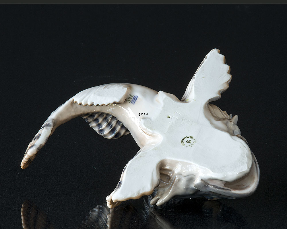 Ulk, Royal Copenhagen Fischfigur Nr. 371, Entwurf: Andresen (1894-1922) (mit sehr kleiner Reparatur an der Schwanzflosse)