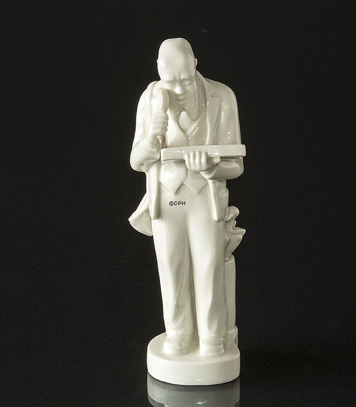 Schmetterlingsjäger / Lepidopterologe, Royal Copenhagen Whites Figur Nr. 4122
