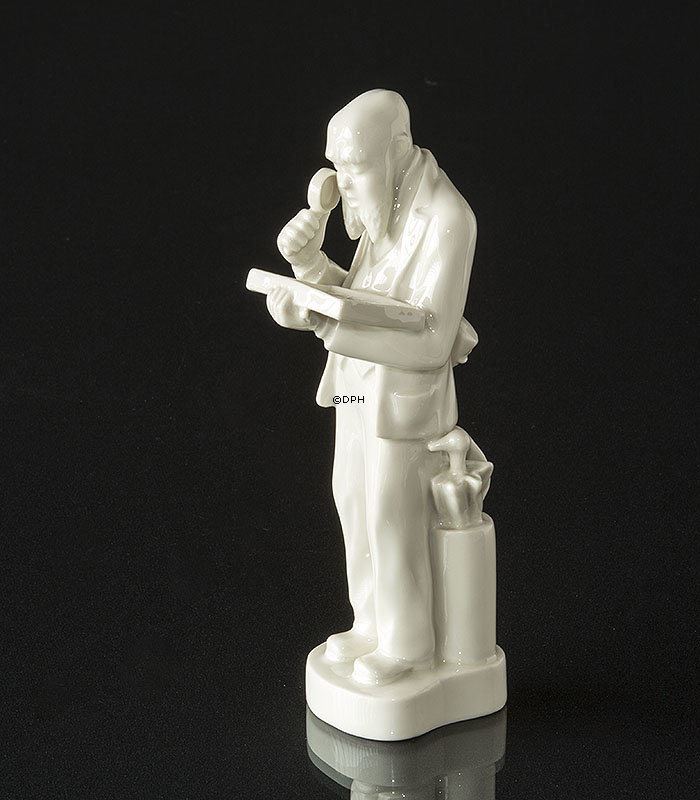 Schmetterlingsjäger / Lepidopterologe, Royal Copenhagen Whites Figur Nr. 4122
