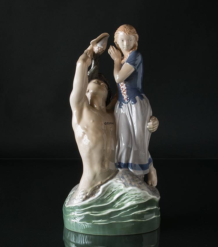 Agnete und der Meerman, Royal Copenhagen Figur Nr. 4187