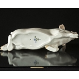 Schwein liegend, Große Royal Copenhagen Figur Nr. 419 (1894-1922)
