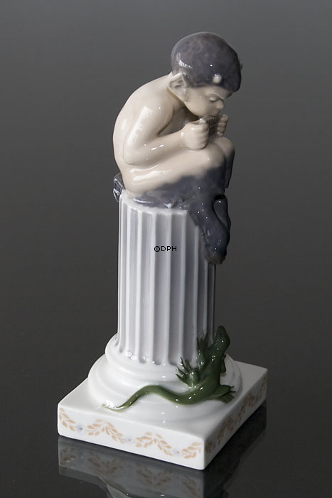 Satyr mit Eidechse, Royal Copenhagen Figur Nr. 433