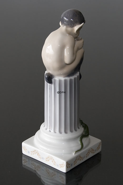 Satyr mit Eidechse, Royal Copenhagen Figur Nr. 433