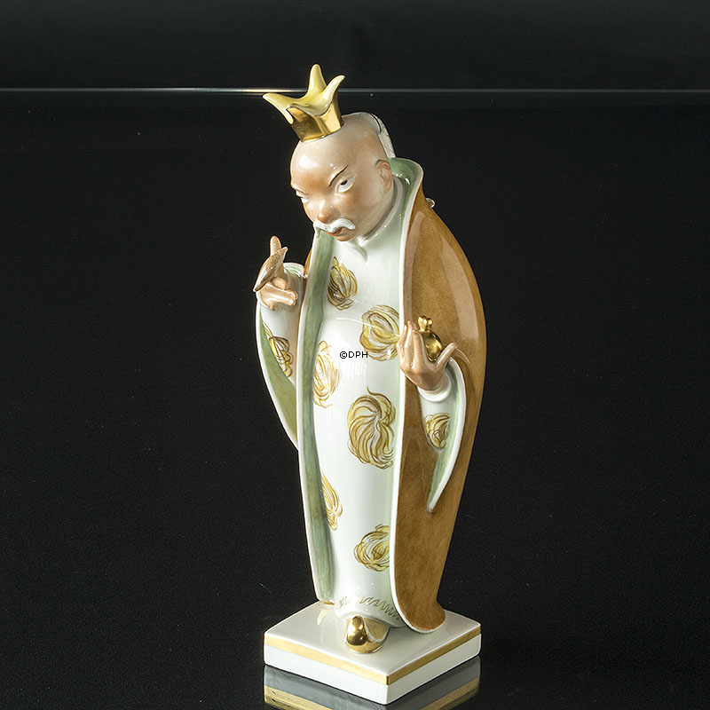 Der Kaiser und die Nachtigall, Royal Copenhagen Figur Nr. 4382 - Überglasur
