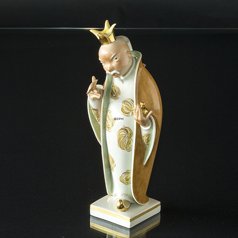 Der Kaiser und die Nachtigall, Royal Copenhagen Figur Nr. 4382 - Überglasur