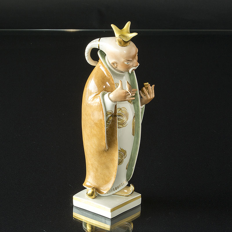 Der Kaiser und die Nachtigall, Royal Copenhagen Figur Nr. 4382 - Überglasur