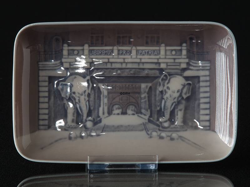 Schale mit Carlsberg Das Elefantentor, Royal Copenhagen Nr. 4415