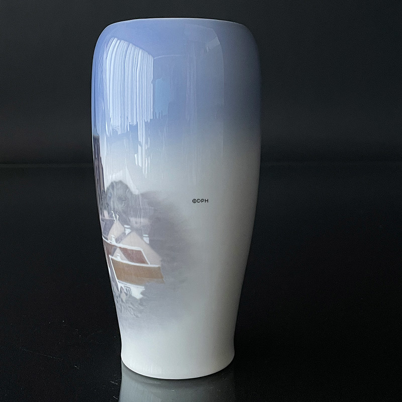 Vase mit dem Dom zu Roskilde, Royal Copenhagen Nr. 4557