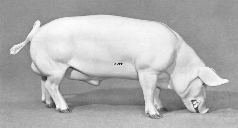 Eber isst, Royal Copenhagen Figur Nr. 4561