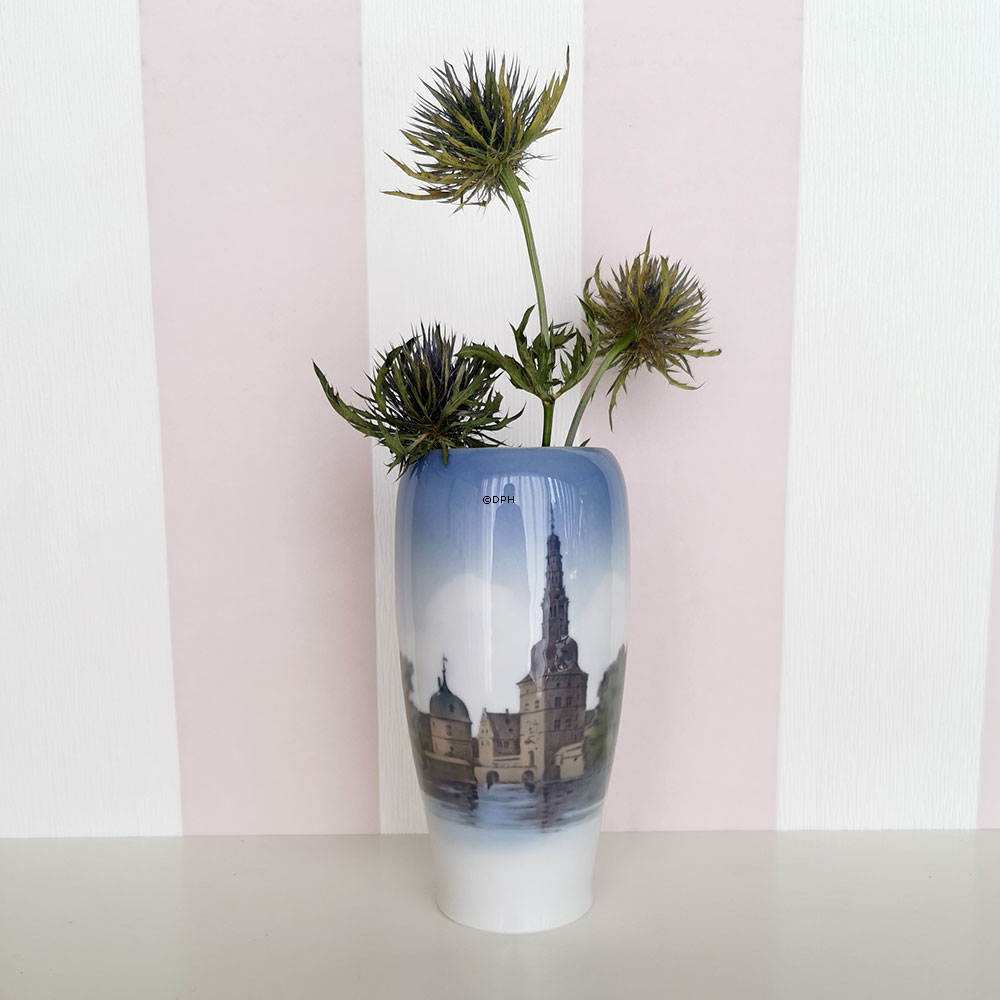 Vase mit Schloss Frederiksborg, Royal Copenhagen Nr. 4569