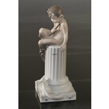 Satyr mit Eichhörnchen, Royal Copenhagen Figur Nr. 456