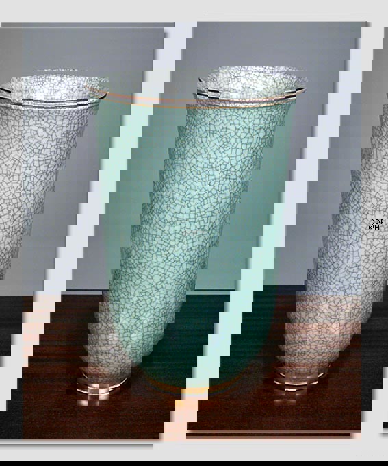 Grüne Craquele Vase, Royal Copenhagen Nr. 457-3712