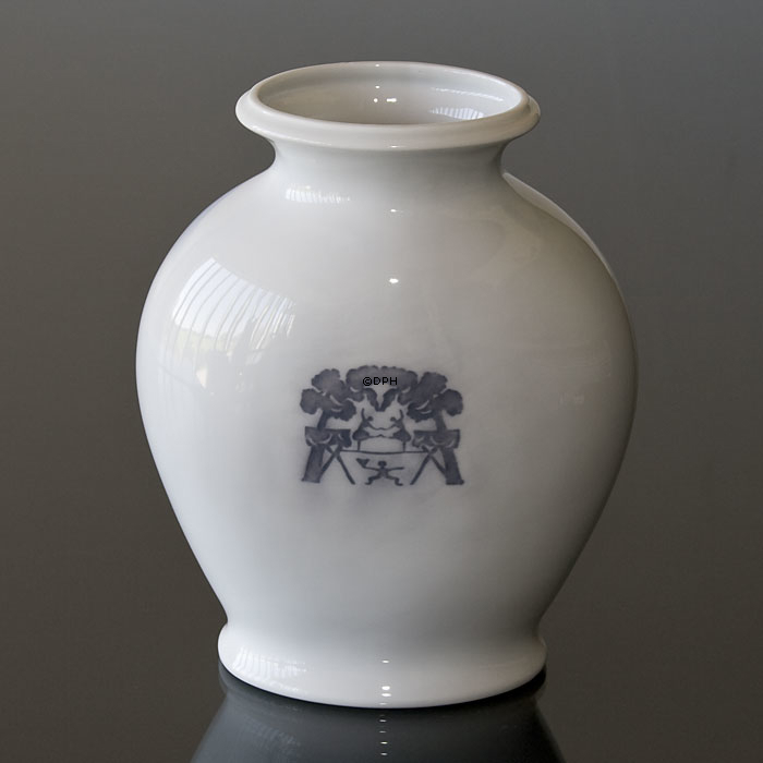 Vase mit dem Haus von Hans Christian Andersen, Odense, Royal Copenhagen Nr. 4588
