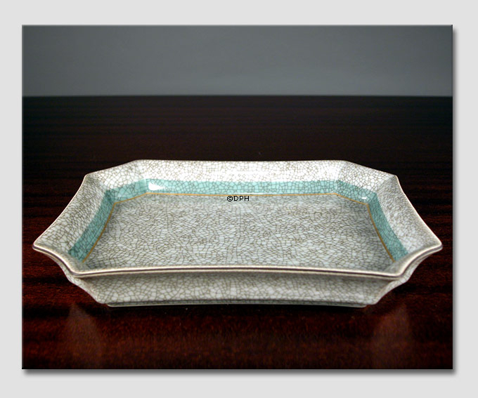 Schale, Grün Craquele, Royal Copenhagen Nr. 459-339