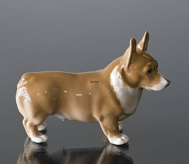 Welsh Corgi, Royal Copenhagen Hundefigur Nr. 4593